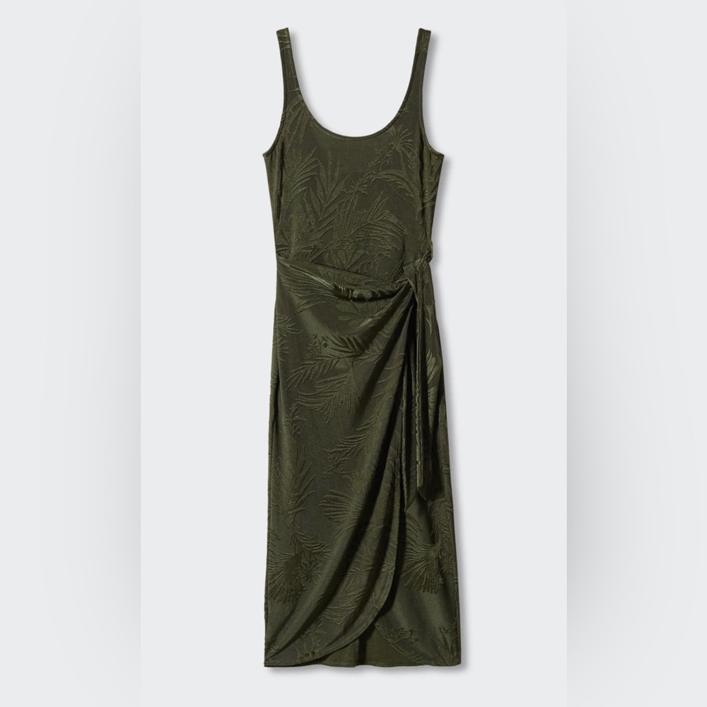 Dark Green dress from Mango. Size 2